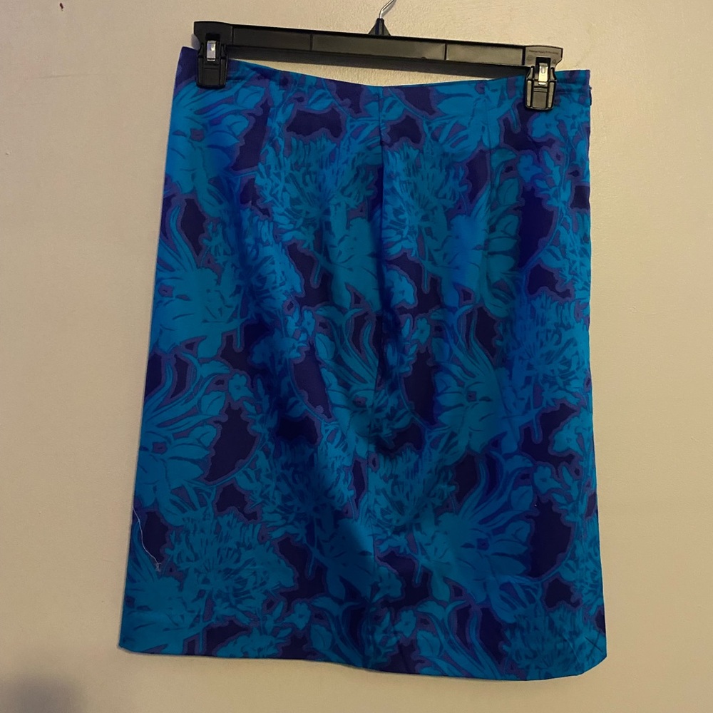 Blue and purple skirt